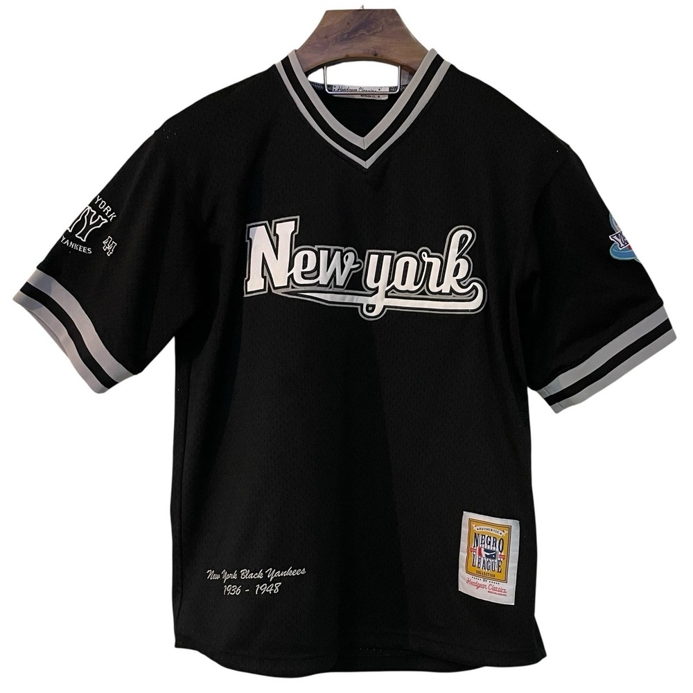 Vtg Headgear Classics NY Black Yankees Negro League Jersey‎ 1944 #99 Stitched M